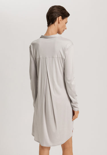 Grand Central Button Front Sleep Shirt | Silver Vapor 77420-2652